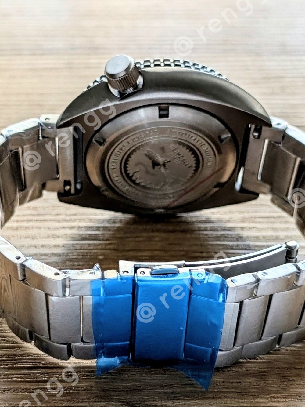 Full Titanium Seiko GMT Turtle Automatic 300m Blue Diver Mod Watch Sapphire AR - Picture 4 of 11